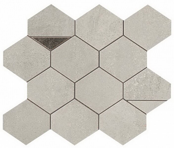 Мозаика Atlas Concorde Blaze Aluminium Mosaico Nest 29х26 9BNA