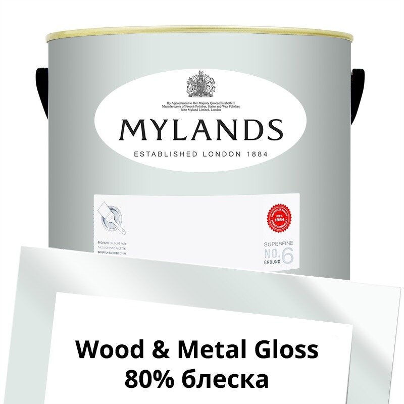 Английские Краски Mylands артикул WoodMetal Paint Gloss 5 л. №13 Syon Park