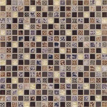 Мозаика Vitrex Stone  Glass ANTICA ROMA Bronze 30x30 (1,5x1,5)