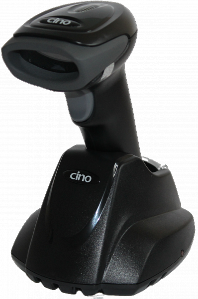 Беспроводной сканер штрих-кода Cino F680BT USB, темный (в комплекте с базовой станцией)