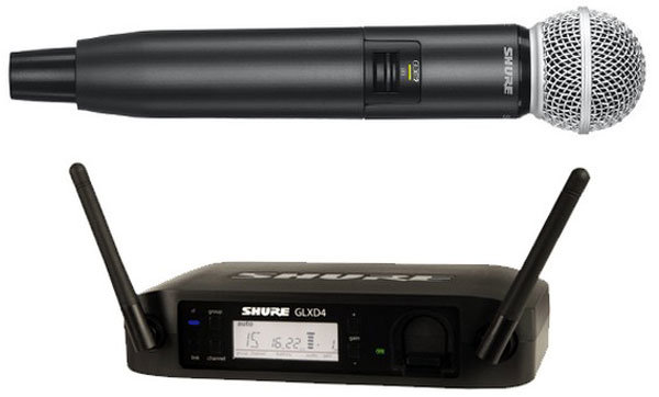 SHURE GLXD24E/SM58 Z2 2.4 GHz цифровая вокальная радиосистема с ручным передатчиком SM58