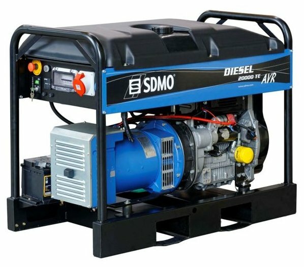 Дизельный генератор SDMO Diesel 20000 TE XL AVR C (15200 Вт)