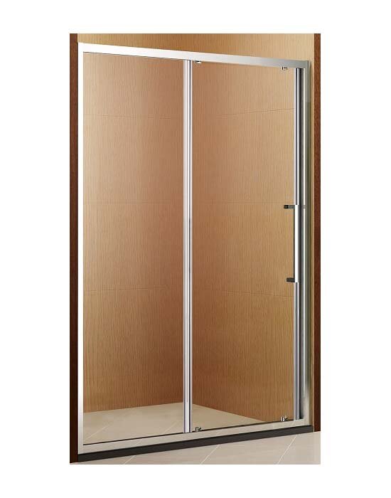 Душевая дверь AVEK Klassik B 10075 T 150х190 см, стекло тонированное, профиль хром