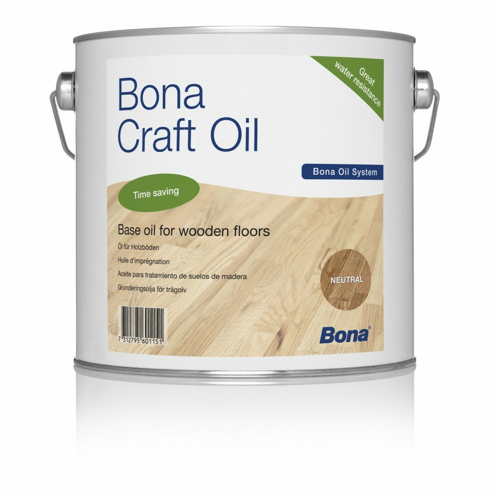 Масло для дерева Bona Craft Oil 1K Бесцветное Neutral, 5 л