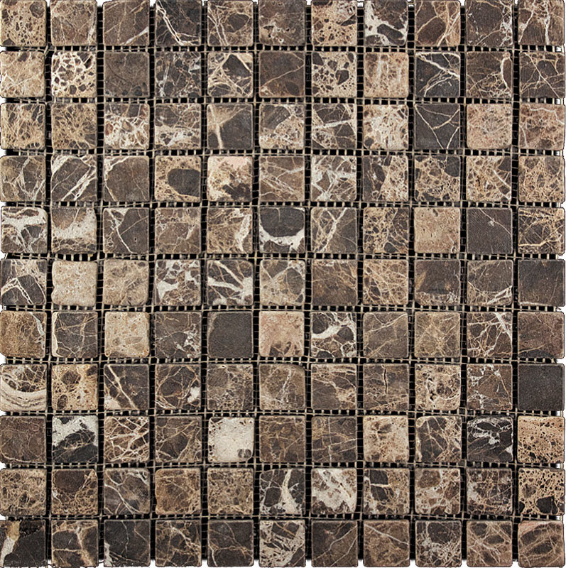 Мозаика Natural Mosaic Adriatica M022-25T (Emperador Dark) 305x305 мм (Мозаика)