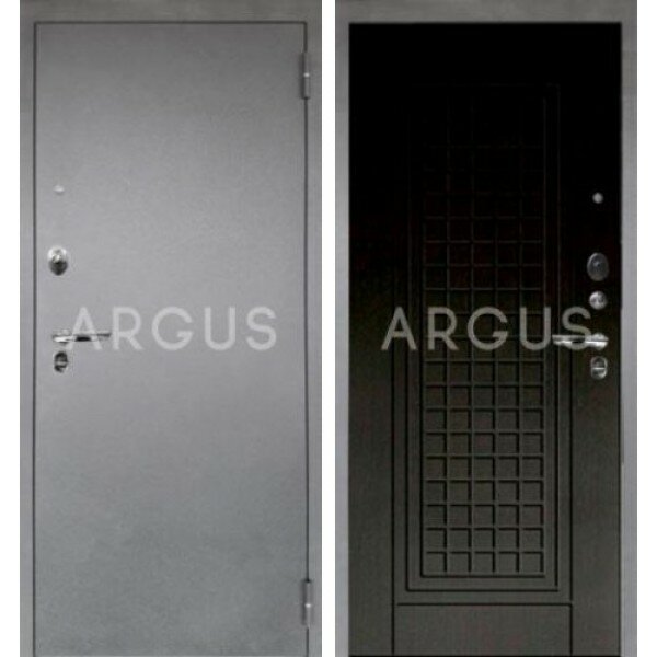 Входная металлическая дверь Аргус люкс про альма венге тисненый/серебро антик