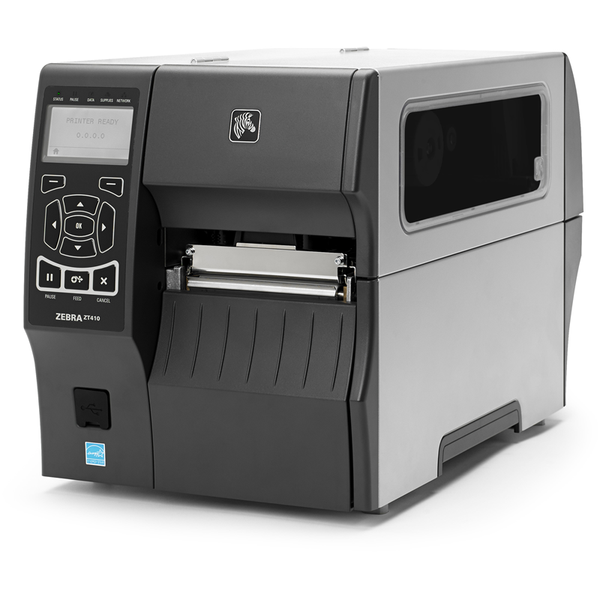 Принтер этикеток TT Printer ZT410. 4quot;, 300 dpi, Euro and UK cord, Serial, USB, 10/100 Ethernet, Bluetooth 2.1/MFi, USB Host, EZPL