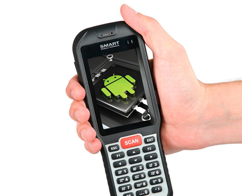 Мобильный терминал АТОЛ SMART.DROID (WinCE 6.0, 1D Laser, 3.5”, 256Мбх256Мб, Wi-Fi b/g/n, Bluetooth, БП)