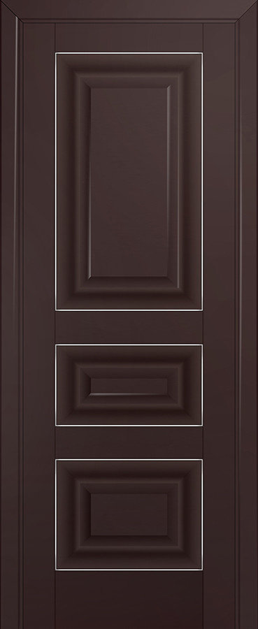Межкомнатная дверь матовая экошпон PROFIL DOORS 25U (Тёмно-коричневый)
