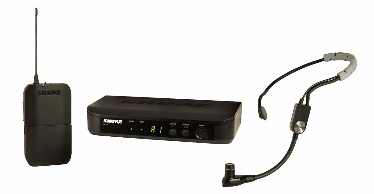 SHURE BLX14E/SM35 K3E 606-638 MHz радиосистема головная с микрофоном SM35