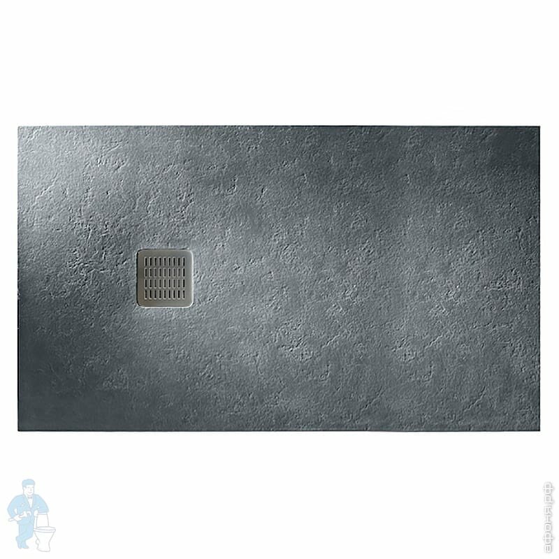 Душевой акриловый поддон Roca TERRAN PA4B03840120 (1200х900х28) прямоугольный, с сифоном, графит