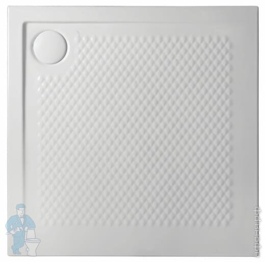 Душевой поддон ArtCeram Texture 900х900х500 керамический белый PDQ008 01; 00