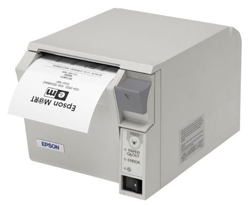 Принтер Epson TM-T70II, USB+COM, + PS-180, белый