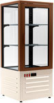 Холодильный шкаф-витрина Carboma D4 VM 120-1 brown / beige