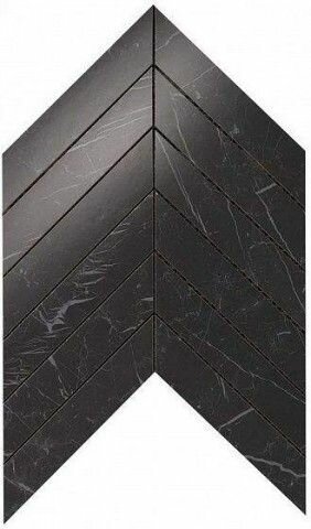 Керамическая плитка Atlas Concorde (Атлас Конкорд Италия) Marvel Nero Marquina Chevron Wall 25х30.5 Marvel Stone Wall 9SCN