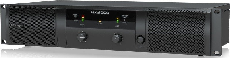 Behringer NX3000 усилитель 2-канальный. Мощность пик. 2 x 1500Вт•2?/900Вт•4?/440Вт•8?, мост 3000Вт•4