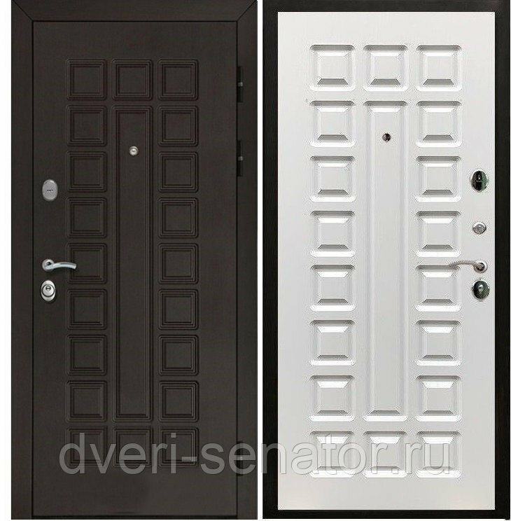 Senator ФЛ-183 цвет Белый ясень входные стальные двери в квартиру