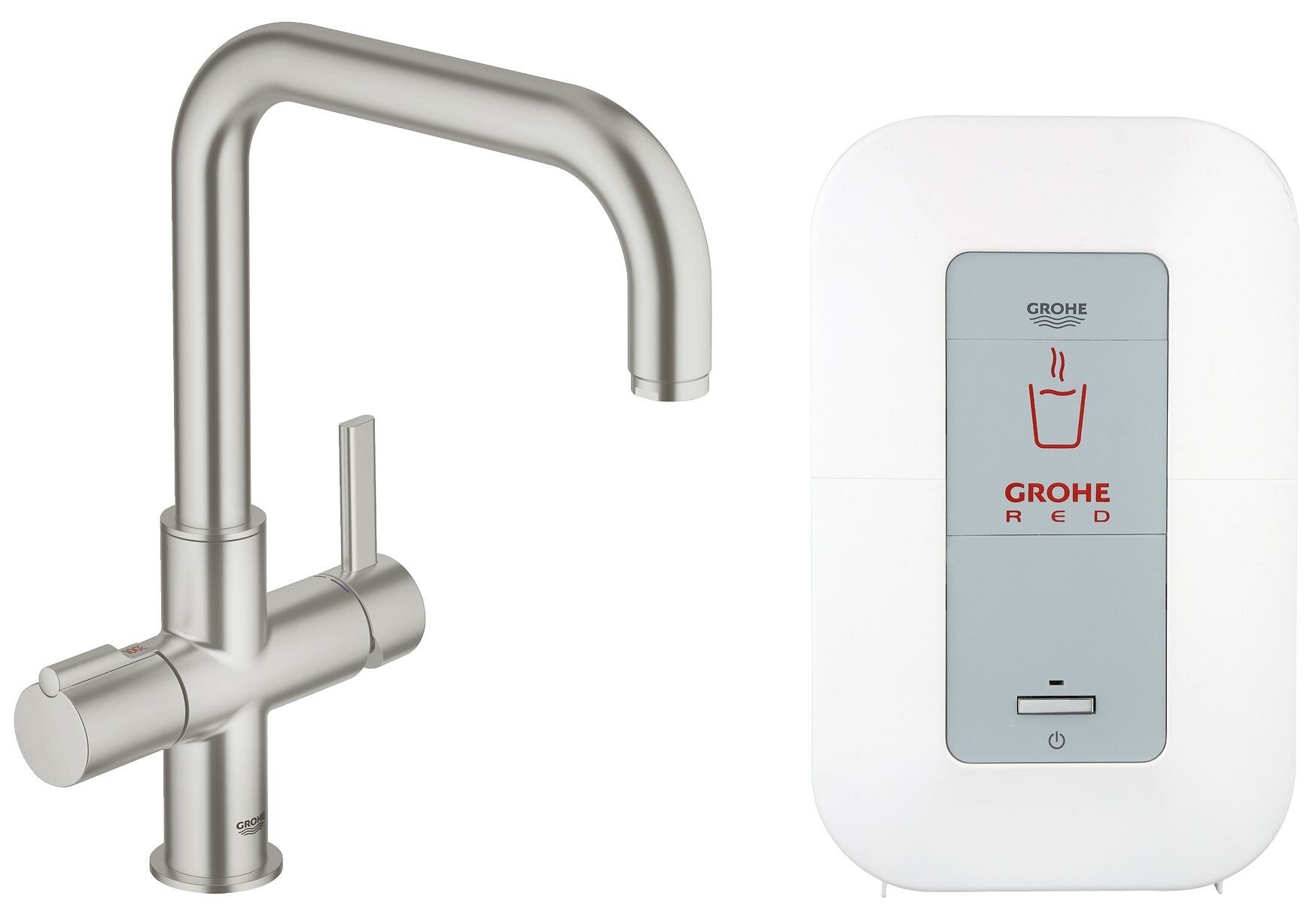 Смеситель и бойлер single (4 литра) Grohe Red Duo 30145 DC0