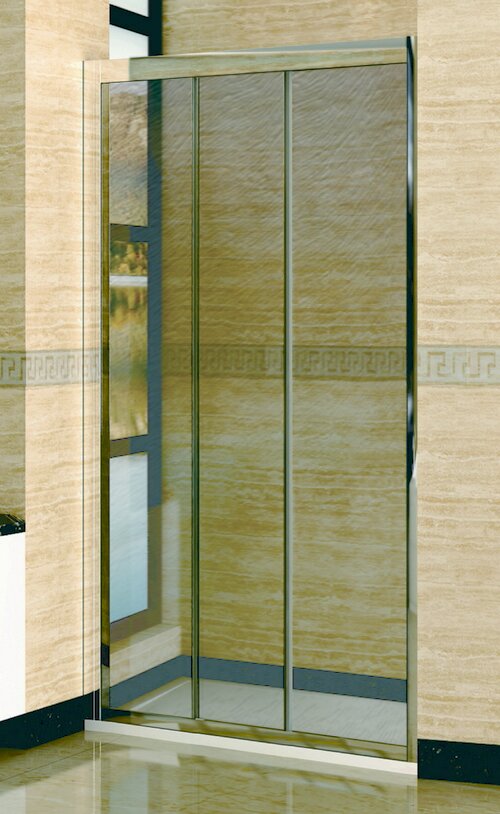 Душевая дверь в нишу RGW Classic CL-11 (1110-1160)х1850, профиль хром, стекло шиншилла 04091110-51