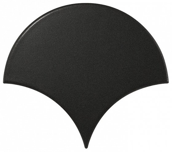 Настенная плитка Керамическая плитка для стен EQUIPE SCALE Fan Black Matt 10,6х12 (м2)