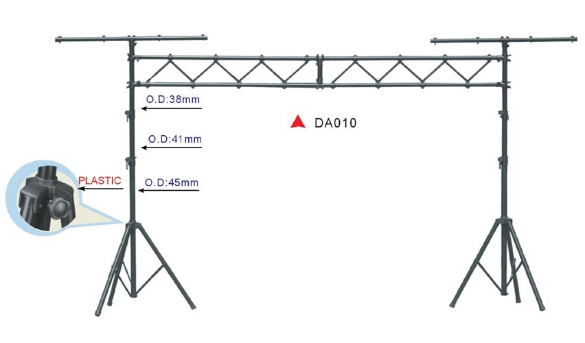 SOUNDKING DA010 стенд для светового оборудования П-образный, высота 3 м 120 кг.