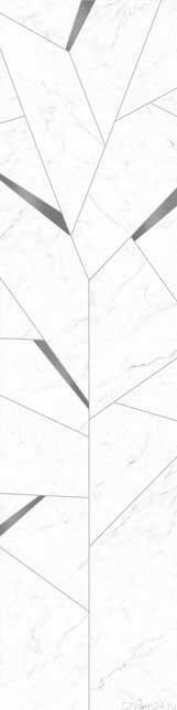 Vallelunga Cut On Size Composizione Albero Carrara Acciaio керамогранит (238,9 x 59,6 см) (6000647)