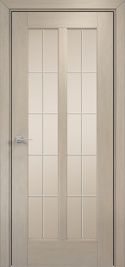 Межкомнатная дверь Оникс Лагуна (Мокко) сатинат бронза, гравировка Решетка