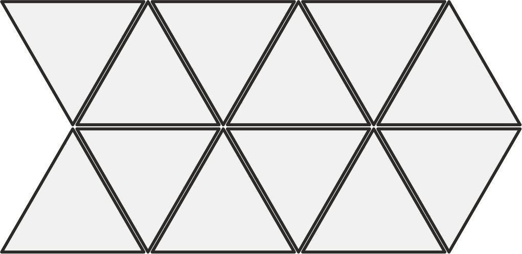 Мозаика облицовочная керамическая Equipe Scale 24242_Triangolo_mosaic_white_matt_Eq-20M ( м2)