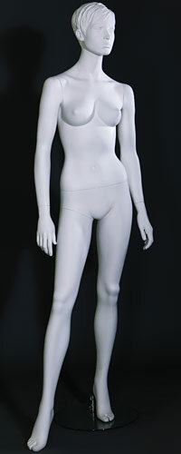 Манекен женский белый скульптурный LW-86