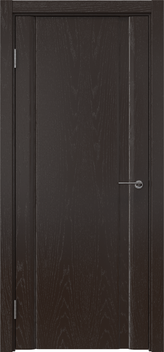 Комплект двери с коробкой GM015 (шпон ясень темный, глухая)