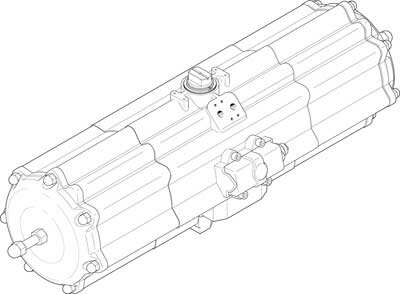 Неполноповоротный привод Festo DAPS-2880-090-RS2-F16-T6