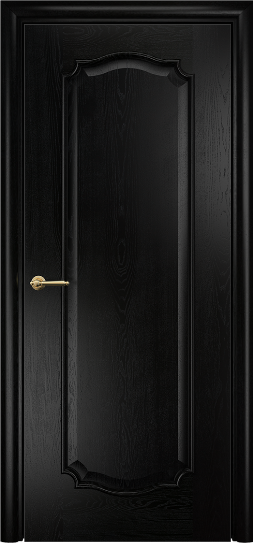 Дверь Оникс модель Венеция 2 Цвет:Эмаль черная по ясеню Остекление:Без стекла