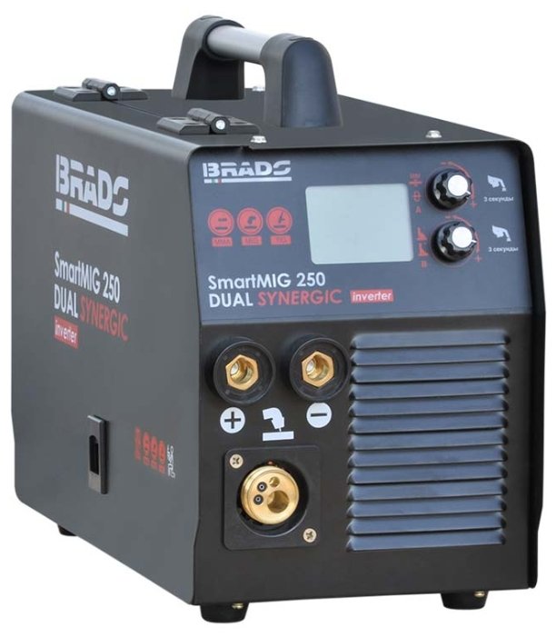 Сварочный аппарат Brado SmartMIG 250 Dual Synergic (MIG/MAG, MMA)
