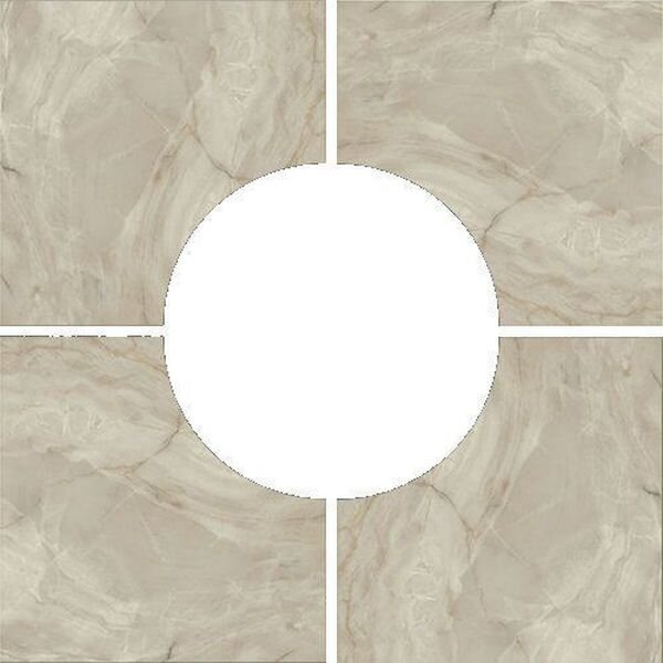 Керамическое панно Porcelanite Dos 5021 Base Roseton Gris 100х100 см