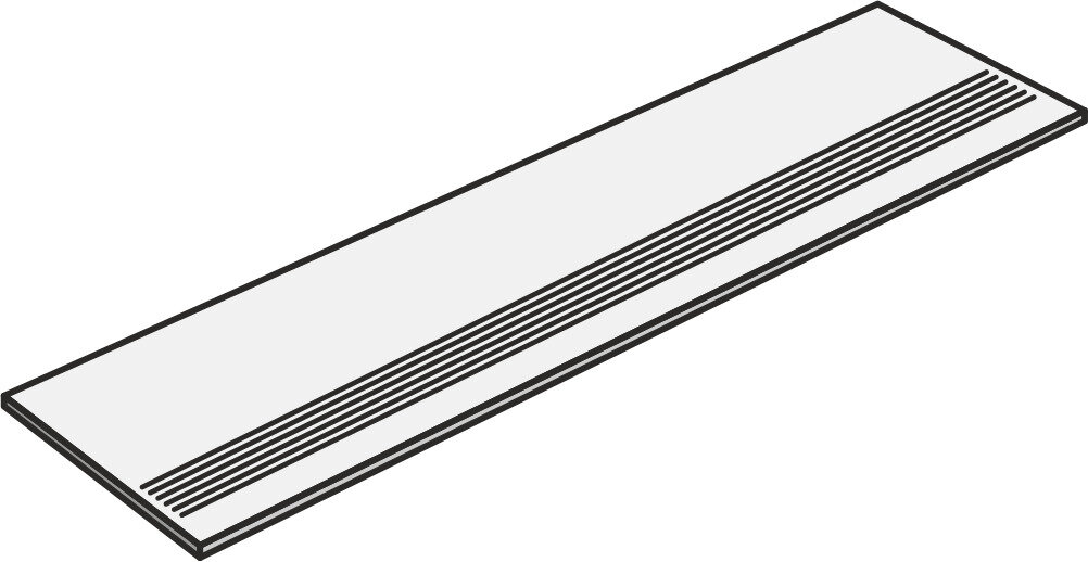 Ступени из керамогранита Provenza Vulcanika EFWS_330X1200V.LavGstBlkR ( шт)