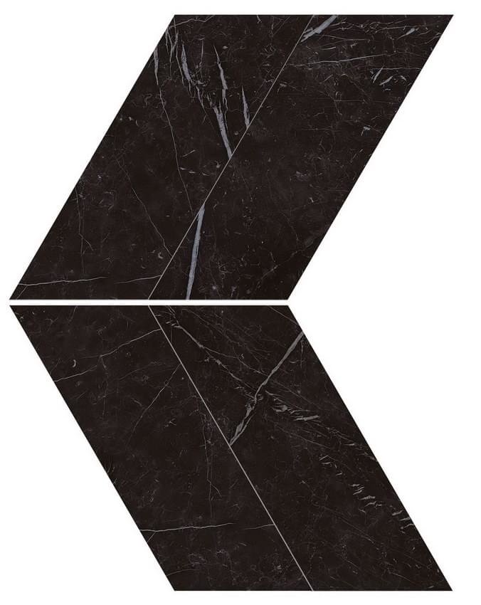 Мозаика Atlas Concorde Marvel Stone Nero Marquina Chevron Lappato 22.5x22.9