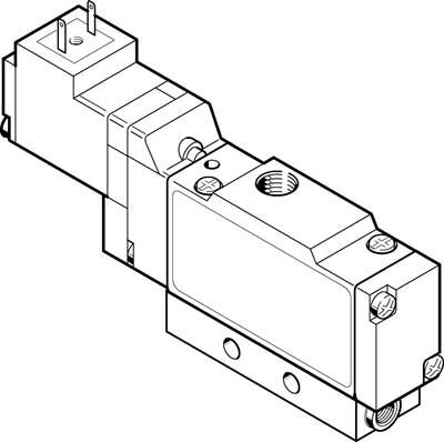 Распределитель с электроуправлением Festo MOEH-3/2-1/8-B