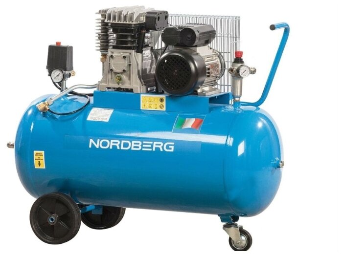 Компрессор масляный Nordberg NC100/360 220, 100 л, 2.2 кВт