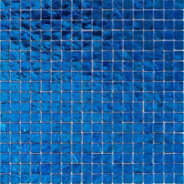 Мозаика стеклянная Alma BD49 Чистые цвета 15 мм Beauty стекло, синий,глянц,29.5x29.5