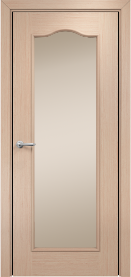 Дверь Оникс модель Классика 2 Цвет:Беленый дуб Остекление:Сатинат бронза