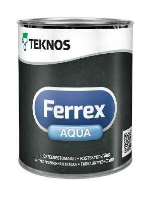 Teknos (Текнос) FERREX AQUA антикоррозионная краска (серая) 10 л