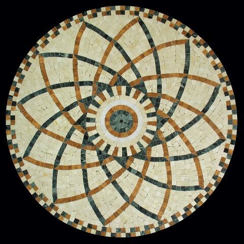 Мозаика Natural PH-15 полированная материал Мрамор толщина 10 мм в уп. 0.785 м2