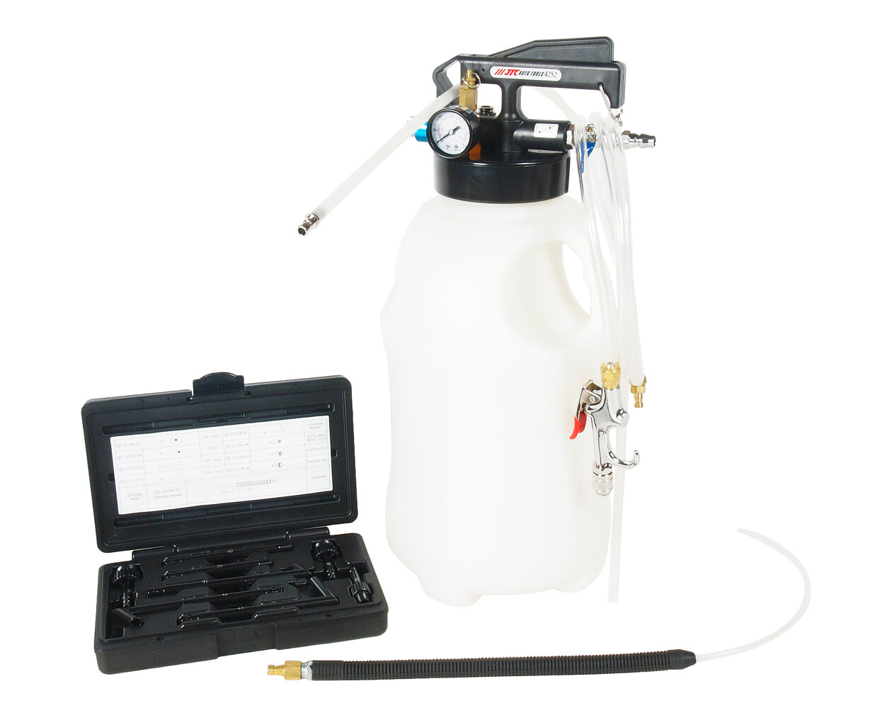 JTC-4252 Приспособление для перекачивания масла и технических жидкостей с пневматическим приводом, емкость 10л