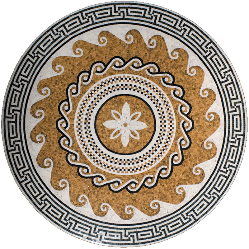 Декор напольный Natural Mosaic Мозаичные розоны PH-12 1000x1000 мм (Мозаика)