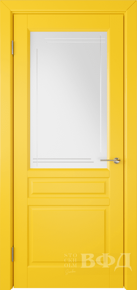 Межкомнатная дверь ВФД коллекция quot;стокгольмquot; Стокгольм Жёлтый ПО 600х2000