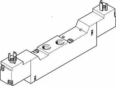 Распределитель с электроуправлением Festo MEBH-5/3E-1/8-P-B