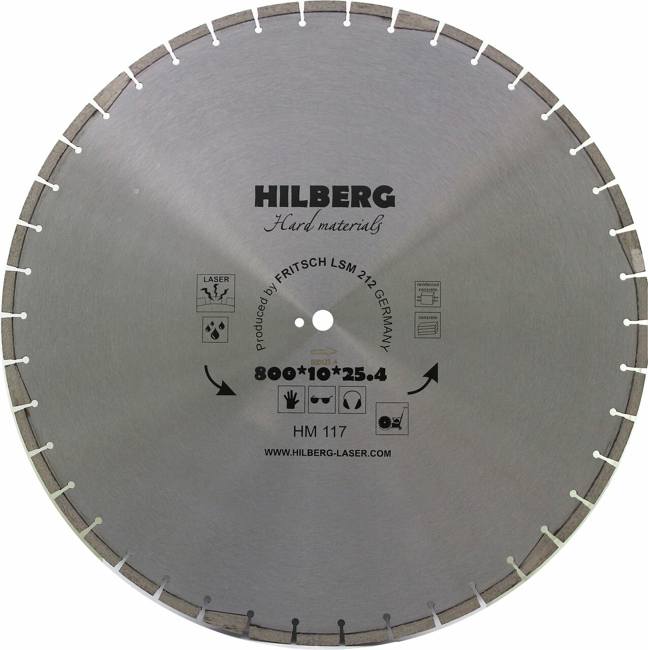 Диск алмазный 800 Hilberg Hard Materials Лазер HM117