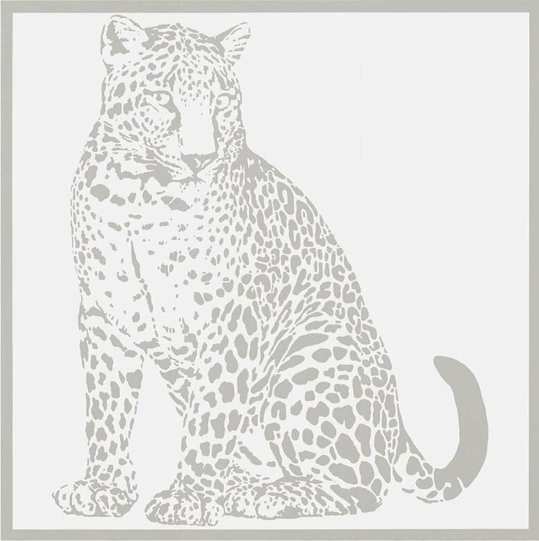 Декор Petracers GG D LEO SED. 04 Gran Gala Leopardo Seduto Bianco 94.5x94.9