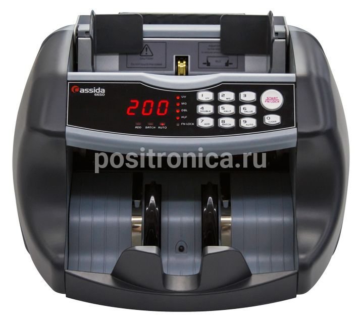 Счетчик банкнот Cassida 6650 I/IR серый