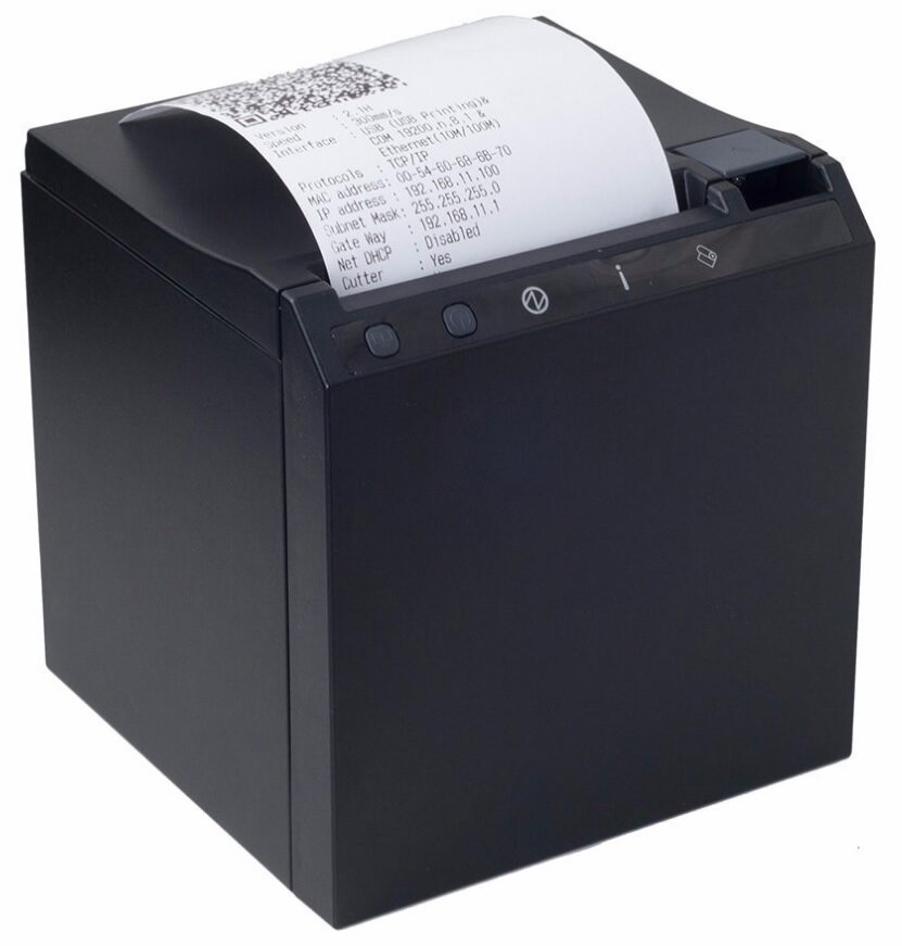 Чековый принтер АТОЛ Jett, USB-LAN, черный (50040)